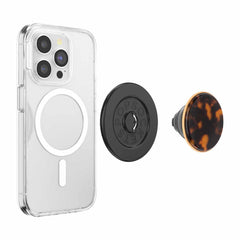 PopSockets PopGrip for MagSafe Round with Adapter Ring Tortoise