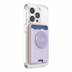 PopSockets Softgoods PopWallet+ for MagSafe with Adapter Pale Lavender