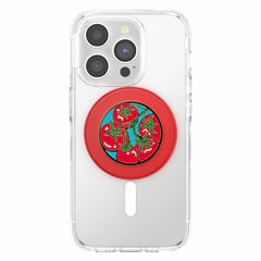 PopSockets PopGrip for MagSafe Round with Adapter Ring Tomato Rosso