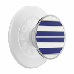 PopSockets PopGrip for MagSafe Round with Adapter Ring Nautical Stripe