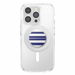 PopSockets PopGrip for MagSafe Round with Adapter Ring Nautical Stripe