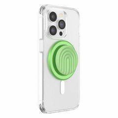 PopSockets PopGrip for MagSafe Round with Adapter Ring PopOut Curves Matcha Dew