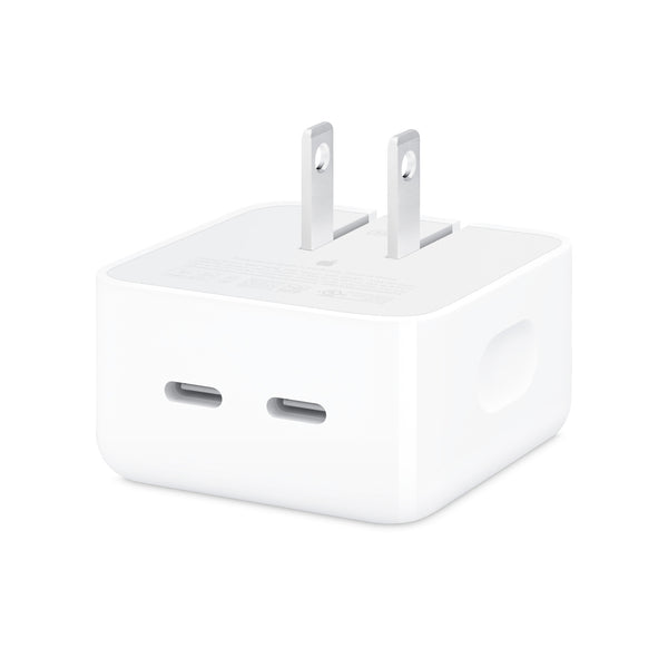 Apple 35W Dual USB-C Port Compact Power Adapter White