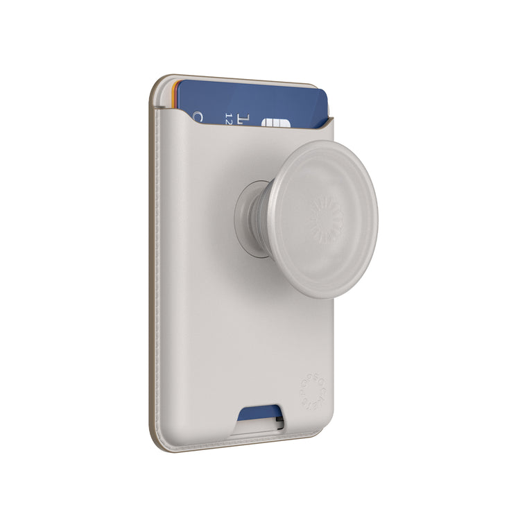 PopSockets Softgoods PopWallet+ for MagSafe with Adapter Horchata