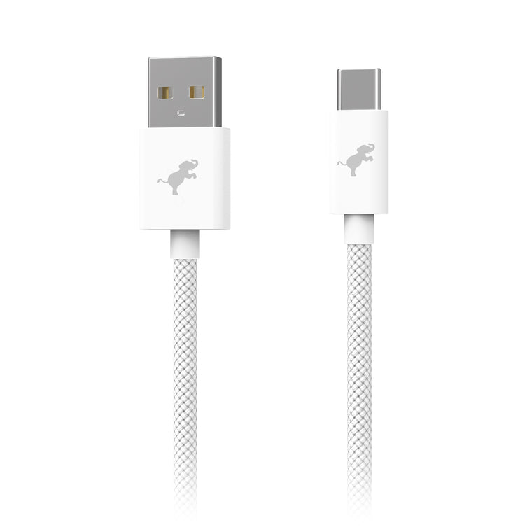 Nimble PowerKnit 1 meter USB-A to USB-C White