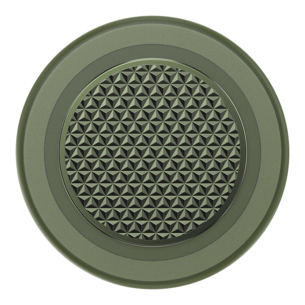 PopSockets PopGrip for MagSafe Round with Adapter Ring Triangle Knurled Olive