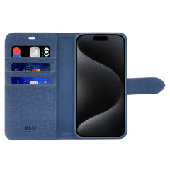 Blu Element Folio 2 in 1 w/MagSafe Case Lazuli Blue for iPhone 16