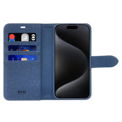 Blu Element Folio 2 in 1 w/MagSafe Case Lazuli Blue for iPhone 16 Pro Max