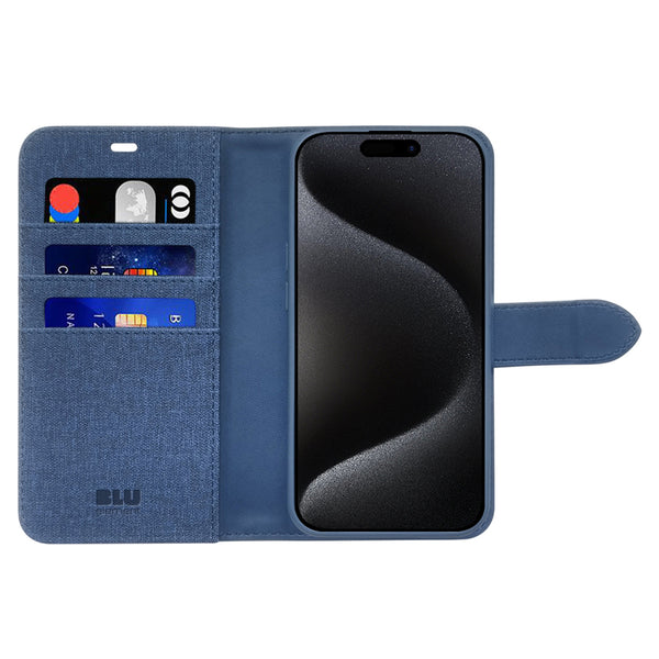 Blu Element Folio 2 in 1 Case Lazuli Blue for iPhone 16 Pro Max