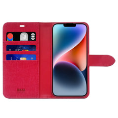 Blu Element Folio 2 in 1 Case Dark Red for iPhone 16e/15/14/13