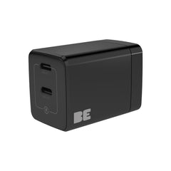 Blu Element Wall Charger Dual USB-C GaN 35W PD and PPS Black