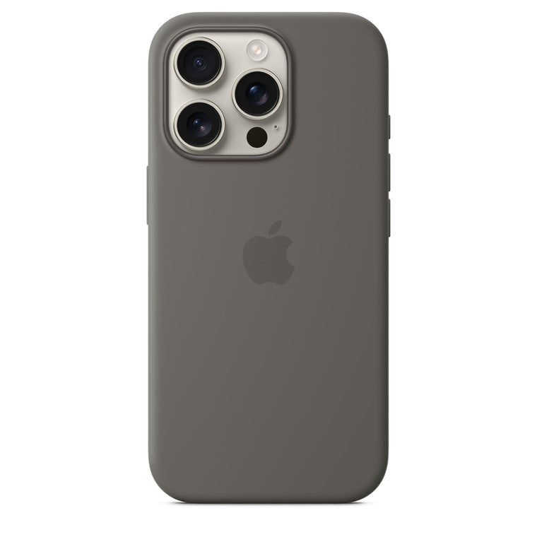 Apple Silicone Case with MagSafe Stone Grey for iPhone 16 Pro